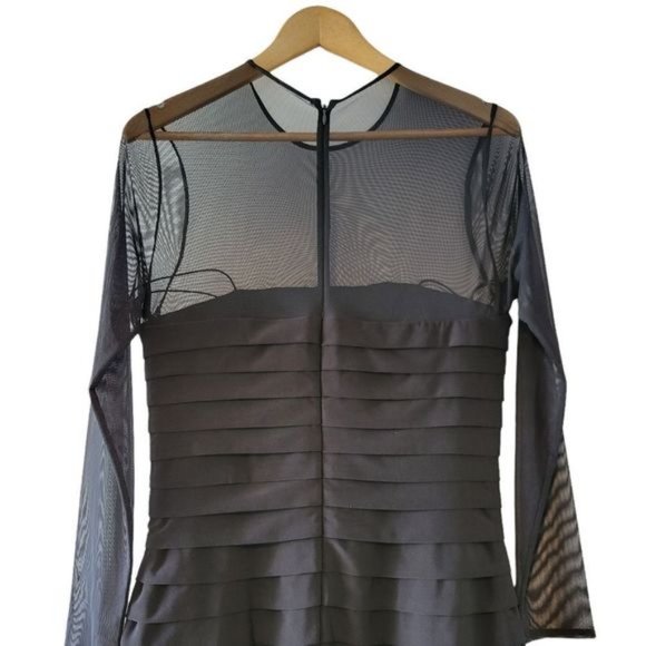 Ralph Lauren Mesh Mini Black Dress Size 10. - Picture 13 of 15